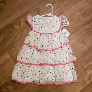 Cute Star Ruffled Toddler Spring/Summer Dress 3T